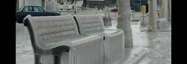 Pas de neige ici...mais là-bas !