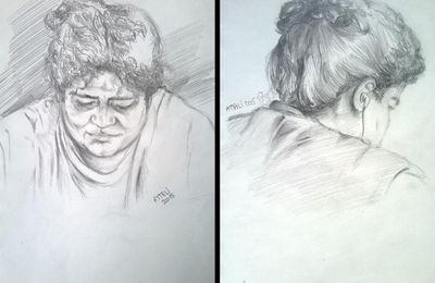 Confinement Jour 13 - Quelques croquis de mon fils Yoni