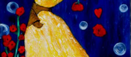 74  L'Attente . Acrylique sur toile 135x81 (février 2024)