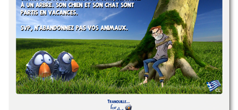 N'abandonnez pas vos animaux 