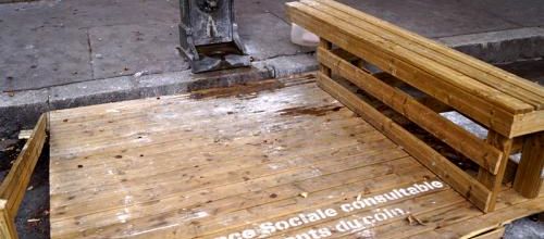 Une fontaine bain-douche