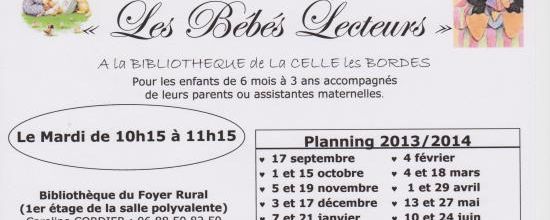 Bébés Lecteurs dates 2013 2014