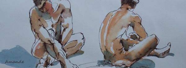Lundi - Deux poses assises (homme)