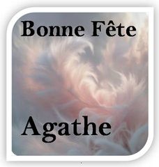 Dictons * Fête Agathe * grille prénom     ! 