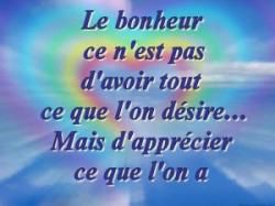 Bouquet de bonheur.