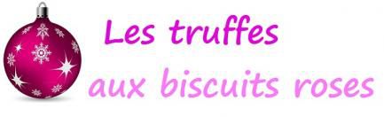 Les truffes aux biscuits roses