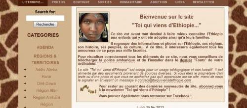 Toi qui vient d'Ethiopie