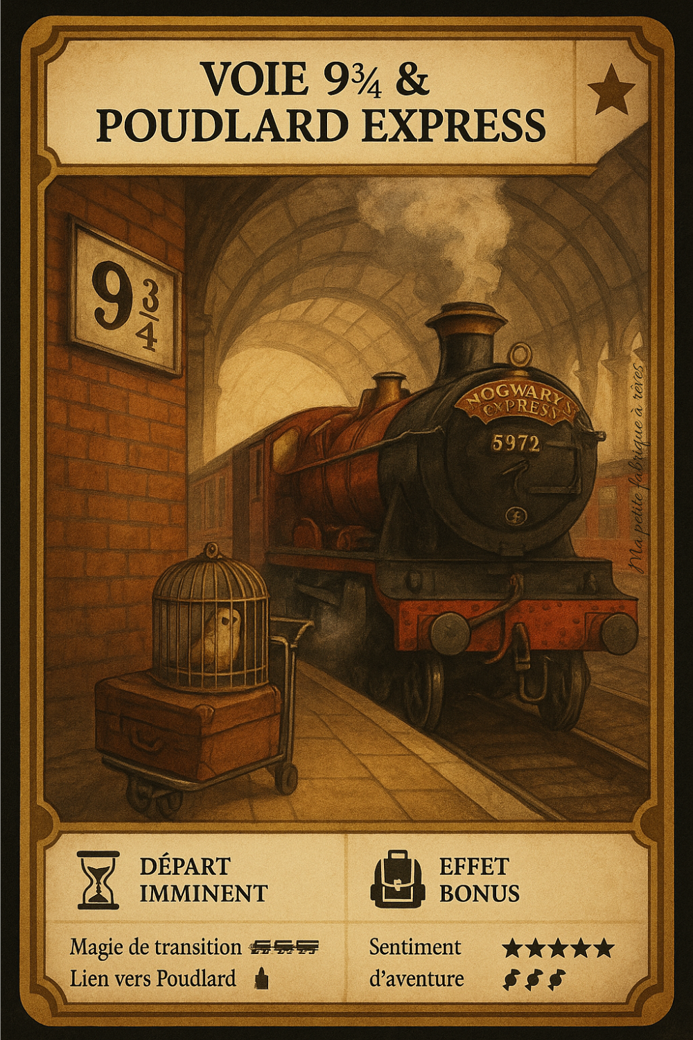 Cartes collector anniversaire Harry Potter à imprimer gratuitement