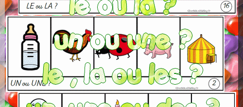 Jouons à la grammaire : le ou la ? Un ou une ?