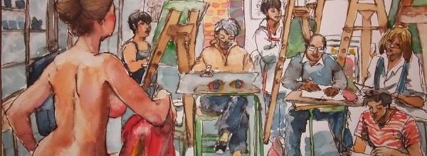 Jeudi - Un coup d'oeil dans le rétro : Scène d'atelier : "Nu de dos"