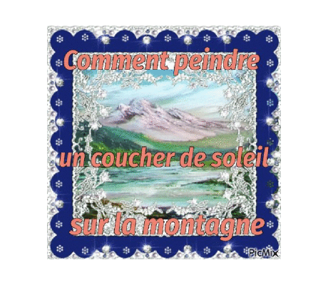 Dessin et peinture - vidéo 4527 : Comment peindre la montagne rose au soleil couchant ? - huile ou acrylique.