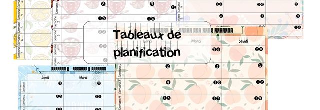 Tableaux de programmation par période