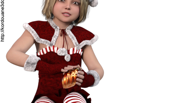 Tube jeune Mère Noël  (render-image)
