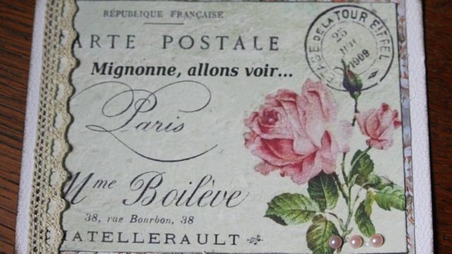 Scrap / Carte "Mignonne, allons voir..."