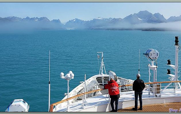10 août 2019, dernier jour de la croisière. L'Austral entre dans Kangerlussuatsiaq Fjord (Evighedsfjorden) - Groenland 