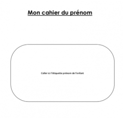 Le cahier du prénom GS