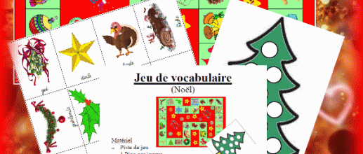 Un jeu de vocabulaire pour Noël