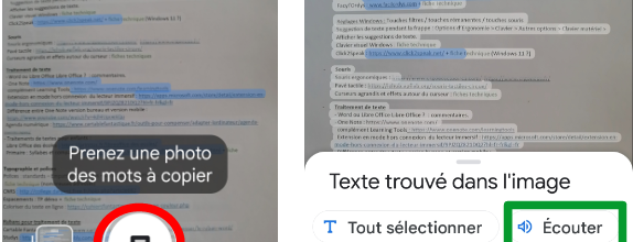 Google lens : prendre un texte en photo, l'écouter et l'exporter