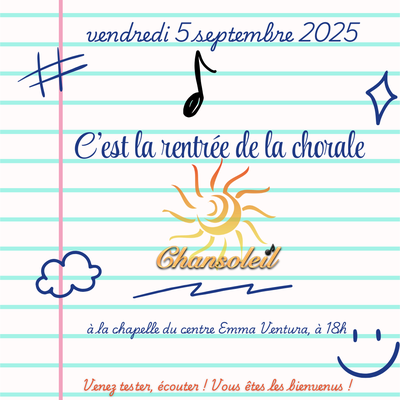 Rentrée de Chansoleil - 5 septembre 2025