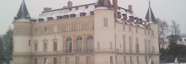 Rambouillet sous la neige : Le château