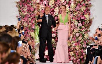 mode fashion flawers oscar de la renta