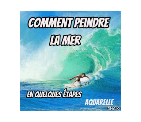 Dessin et peinture - vidéo 3782 : Comment peindre la mer en quelques étapes ? - aquarelle.