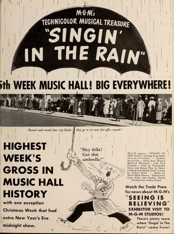chantons sous la pluie box office usa 1952