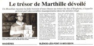 Le journal de l'Est-Républicain du vendredi 27 juin 2008. (édition de Pont-à-Mousson) (Jean-Christophe Erbstein)
