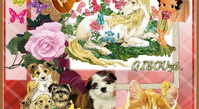 GUITARE ANIMAUX FLEURS