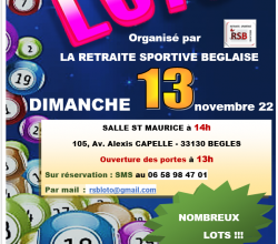 LOTO/ CR- journée du 13 novembre 22