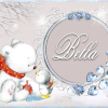 686- Carte ours et pingouin -bisous, merci - 687 Minnie froid