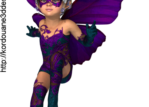 Tube petite fée masquée (render-image)