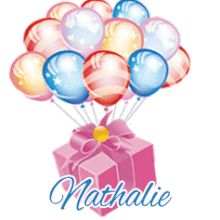 384 Cadeau ballon, gif animé, blinkie