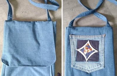 Sac bandoulière en Jeans