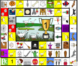 Jeu de l'oie spécial Halloween en pictogrammes Arassac 