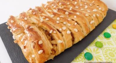 Tresse feuilletée aux pommes 