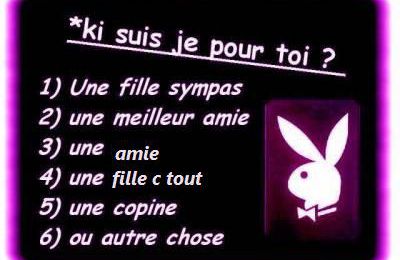 Qui je suis pour Toi ???
