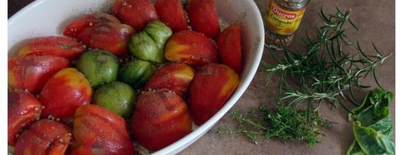 Tomates roties au four