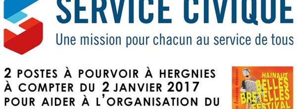 Service civique à Hergnies