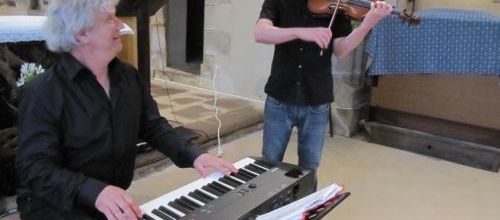 Duo d'artistes au Drennec