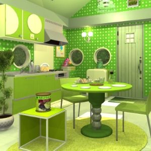 Funkyland - Fruit Kitchens 14 Muscat Green