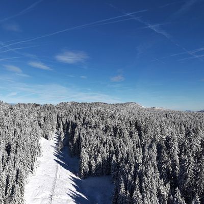 Il a neigé sur La Féclaz