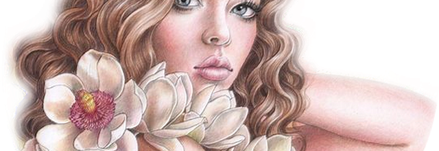 Portrait femme en fleur