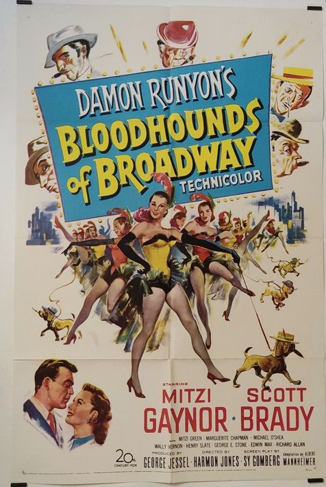 BLOODHOUNDS OF BROADWAY BOX OFFICE USA 1952