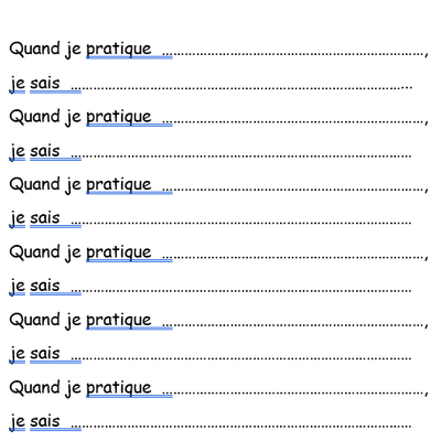 les ptites poules: PDE: Contribution MarionO: amorces de phrases