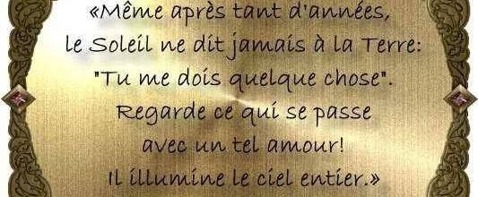 Le soleil ne dit jamais à la lune
