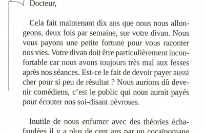 Lettre à mon psy....