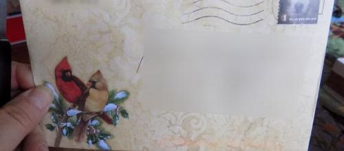 Un colis de ma fille et une jolie carte