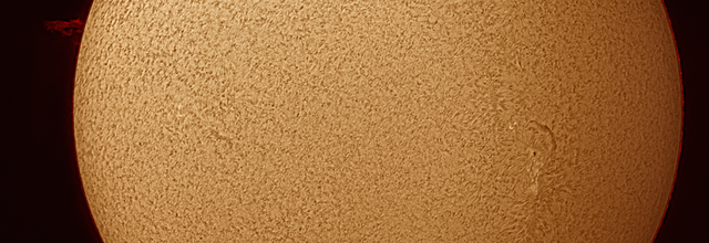 Premières images solaires en H-alpha avec ma Lunt 40 mm