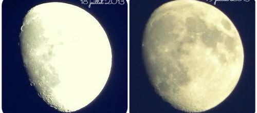 Les phases de lune... comparaison...